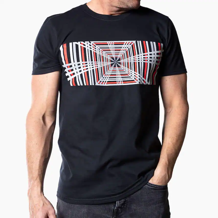 Camiseta de cuadros para hombre