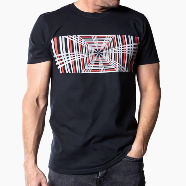 Camiseta de cuadros para hombre