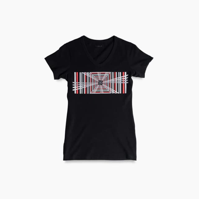 Camiseta de cuadros para mujer