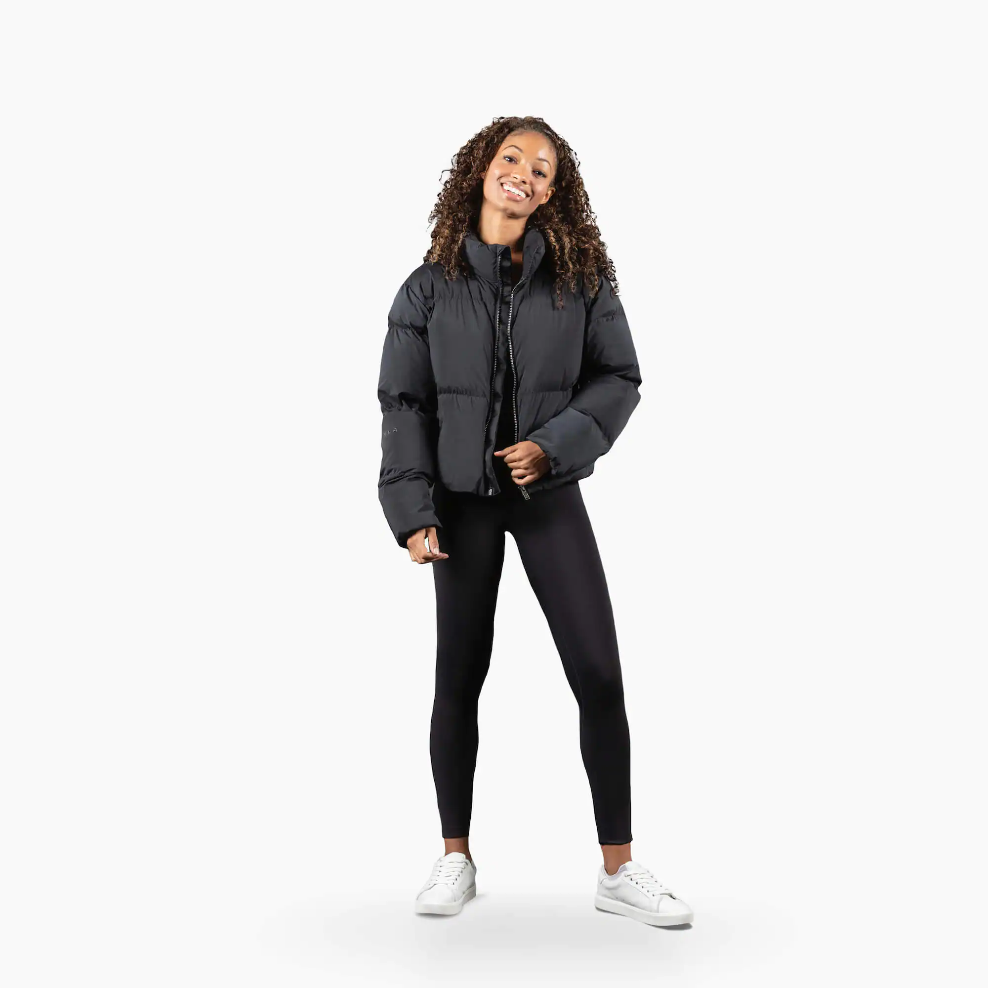 Chaqueta acolchada corta para mujer