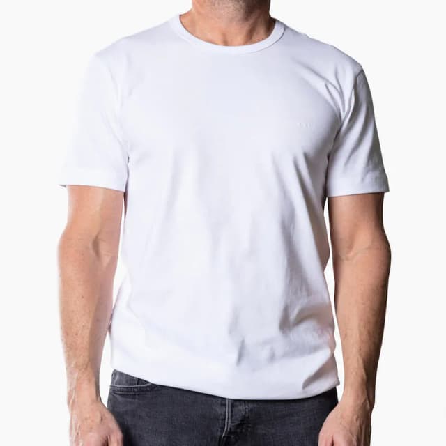 Camiseta con logo 3D pequeño para hombre