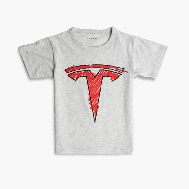 Camiseta infantil con logotipo Scribble T